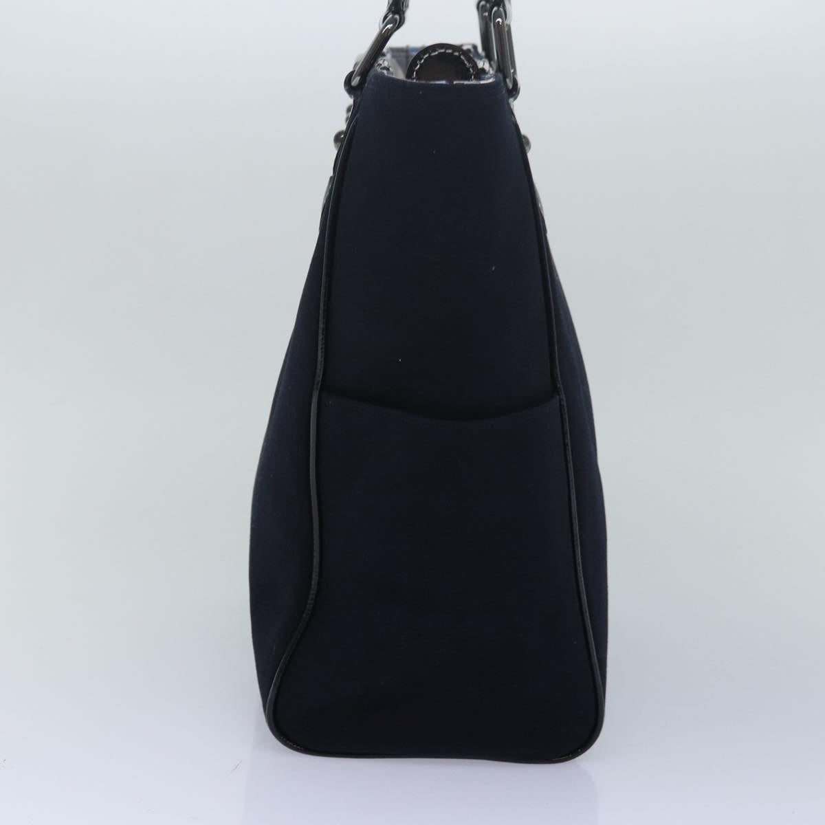 Burberry Tote Bag Canvas Black Auth bs16214