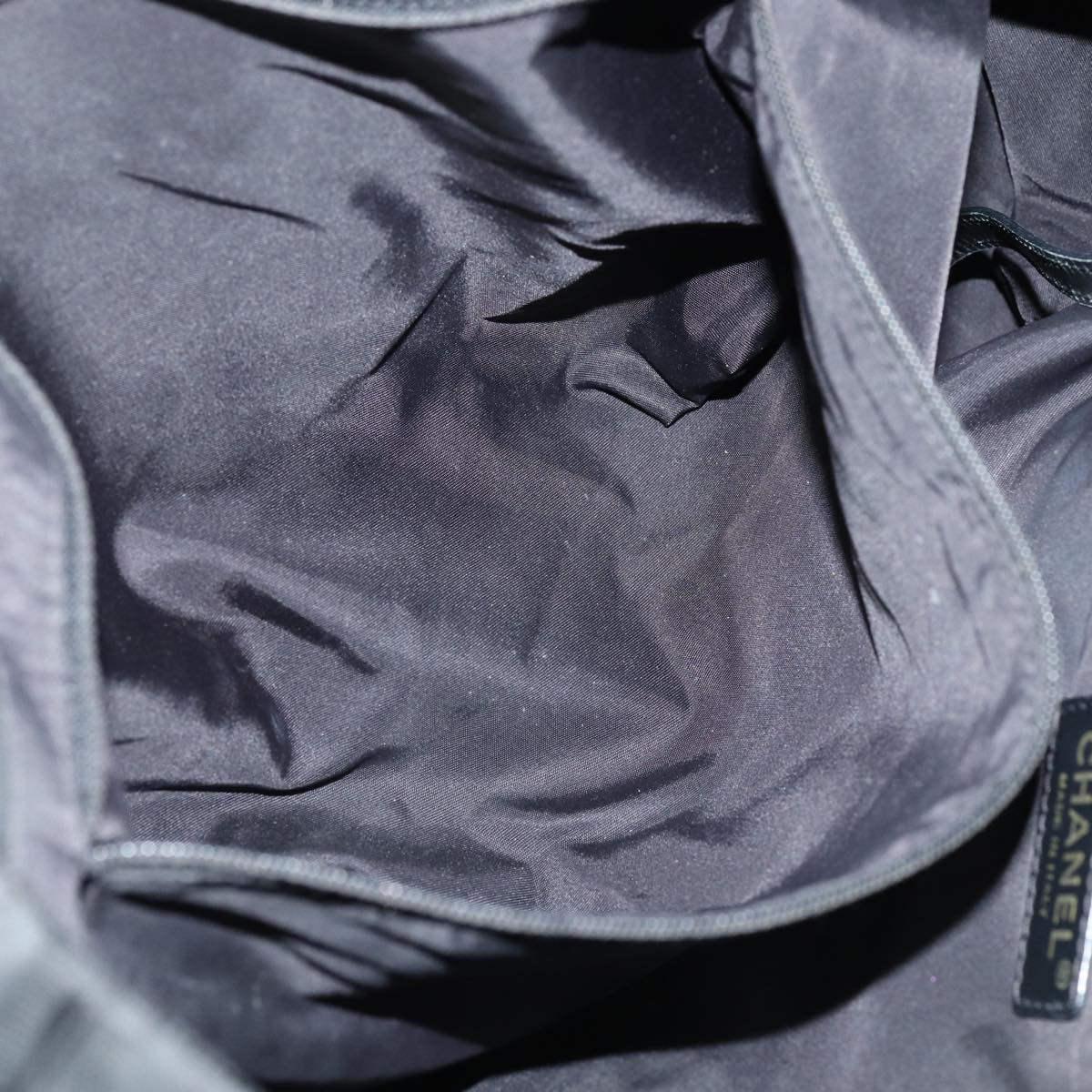 CHANEL New Travel Line Tote Bag Nylon Black CC Auth bs16269