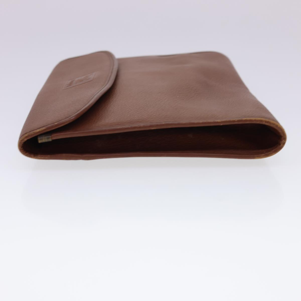 BURBERRYSs Clutch Bag Leather 2Set Brown Black Auth bs4863