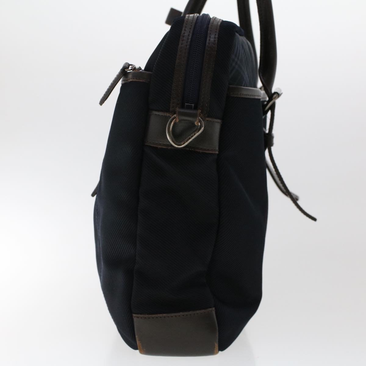 Burberry Blue Label Hand Bag Nylon 2Set Black Red Auth bs7096