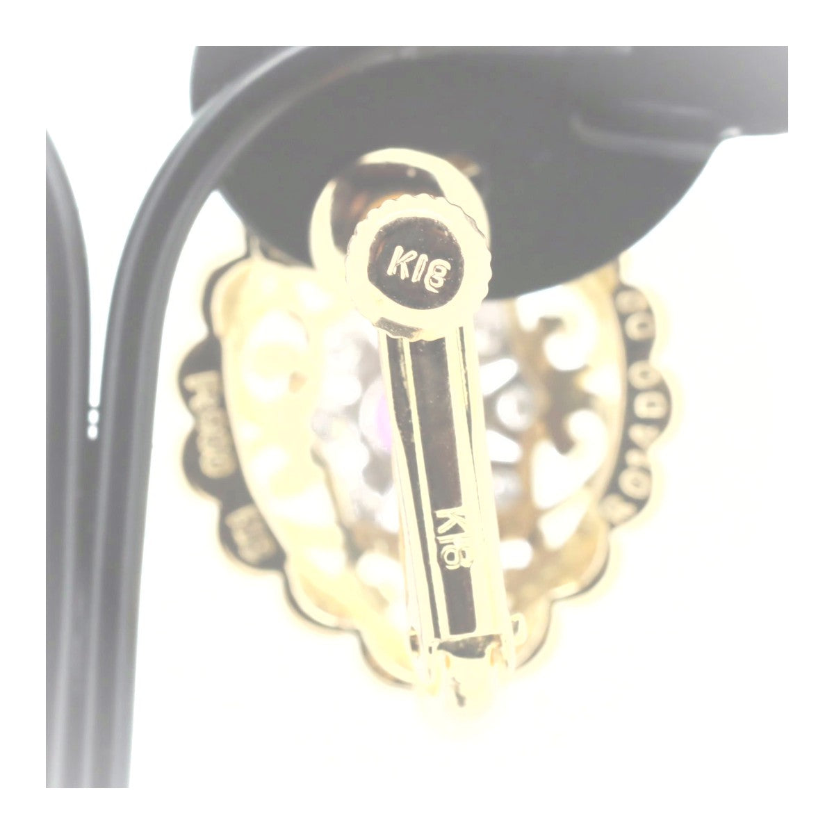 Burberry Ruby Diamond Au750/PT900 Earrings