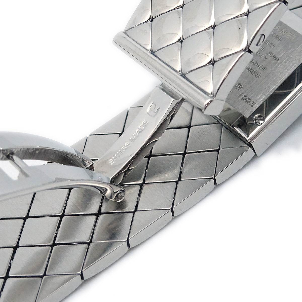 Chanel 1993 Matelasse Watch SS Diamond