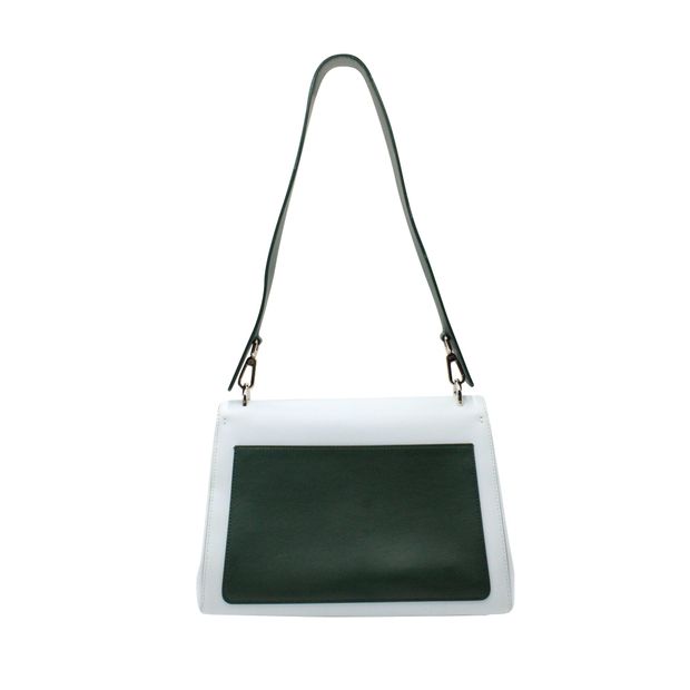 DIOR Be Double Flap Shoulder Bag in Blue Leather