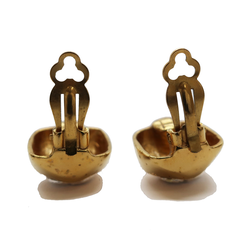 Chanel Earring Coco Silver G 1x Accessoires Fashion Women Smaller Earrings