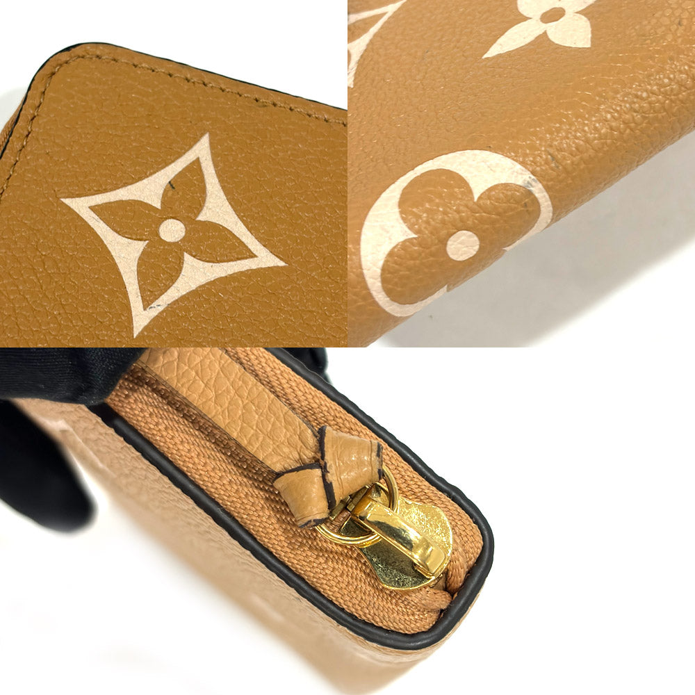 Louis Vuitton Portefolio Claimans M81460 Bi-colour Monogram Amplant Arizona Long Wallet Wallet