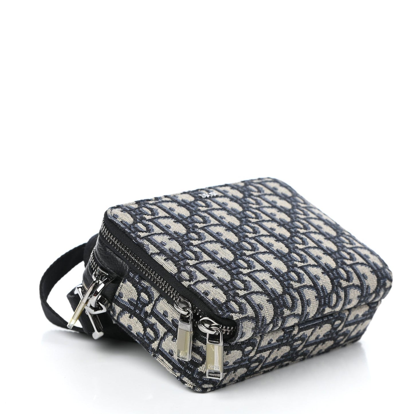 CHRISTIAN DIOR Oblique Pouch Navy Blue