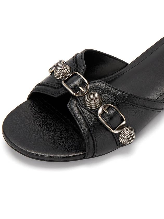Luxury Balenciaga Cagole Flat Slipper Black