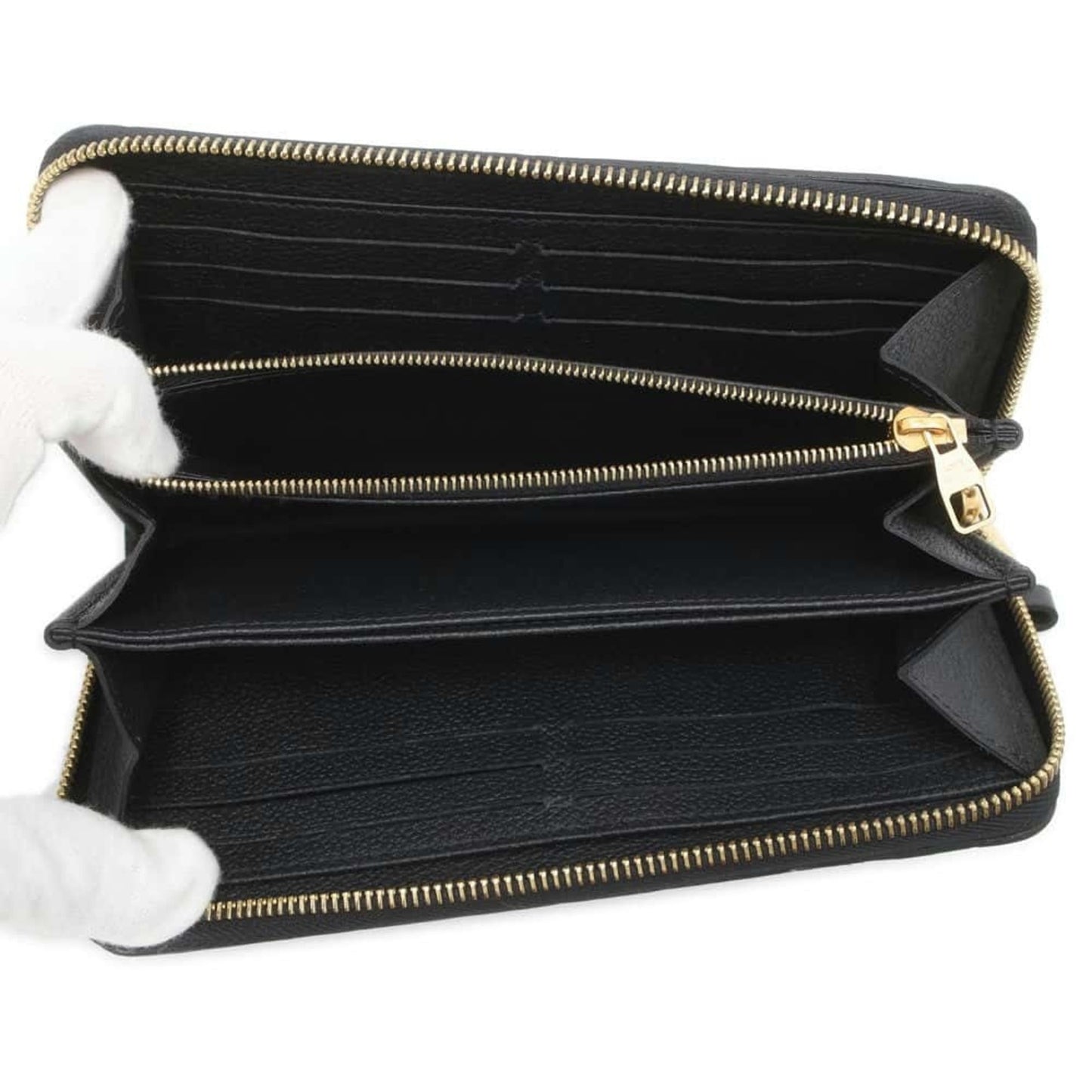 Louis Vuitton Monogram Empreinte Noir Monogram Empreinte Long Wallet (Bi-Fold)