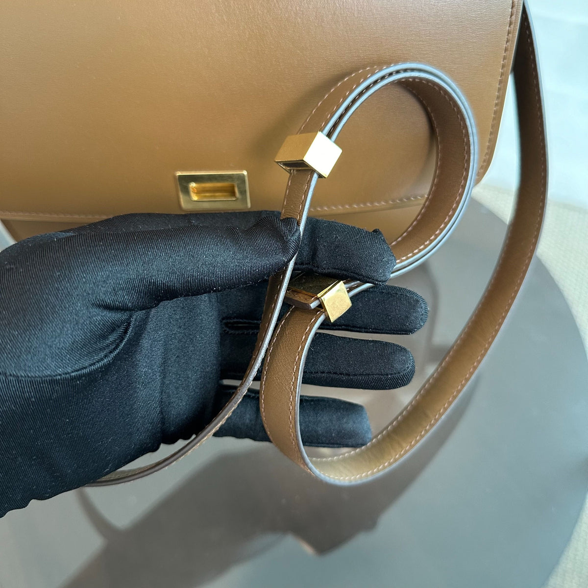 Celine Classic Box Medium Smooth Calfskin Leather Caramel GHW