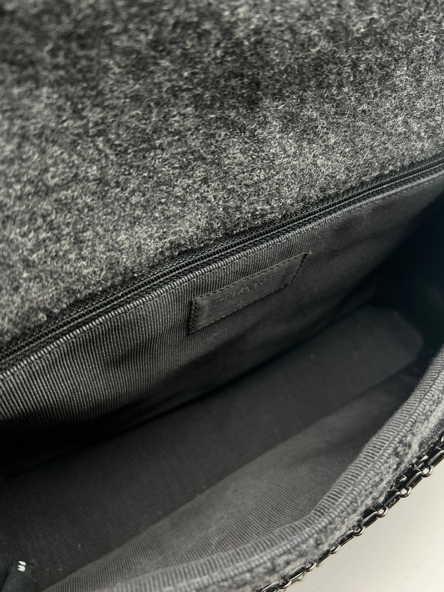 Chanel 2.55 Laine Gris Sac