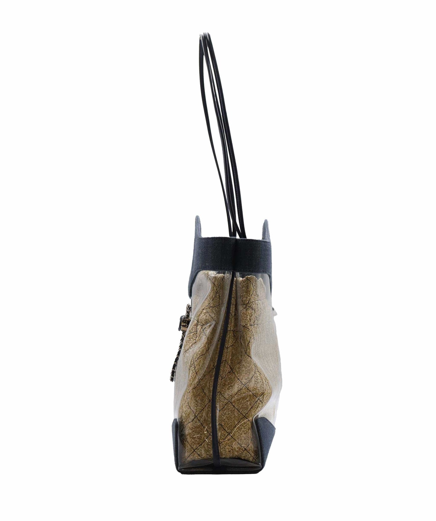 CHANEL 31 PVC & RAFFIA TOTE BAG RJC4444