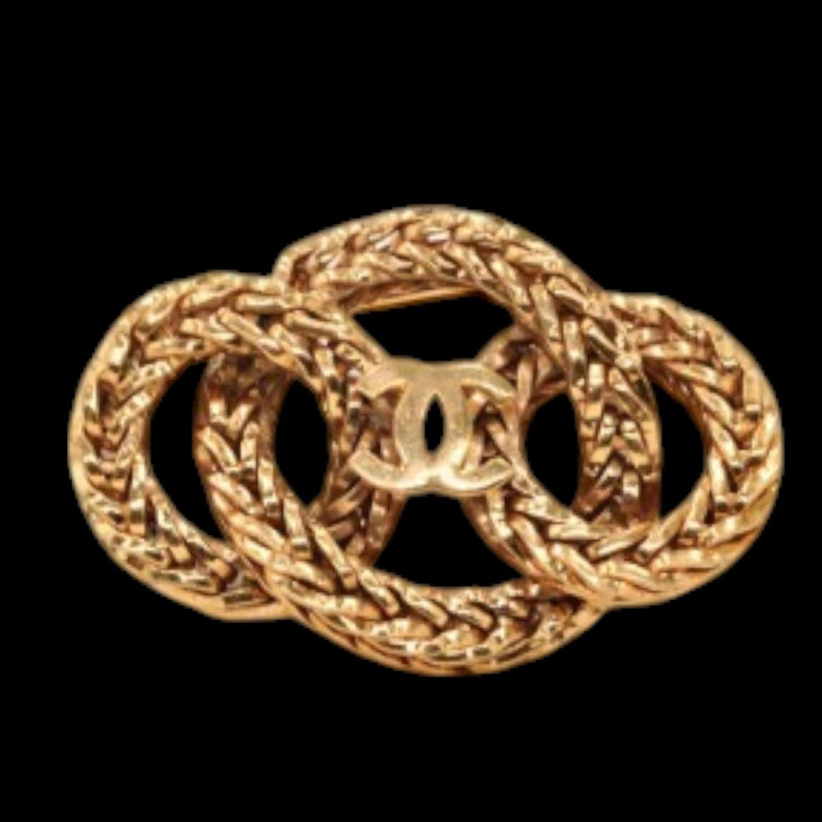 Chanel Gold Vintage Chain Brooch