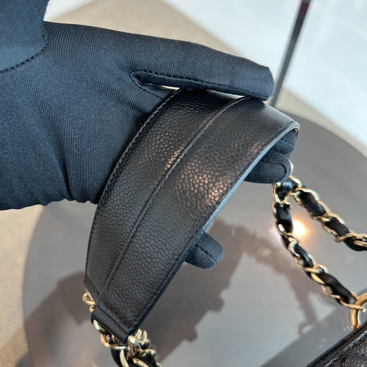 Caviar GST Grand Shopping Tote Quilted Black GHW No 12