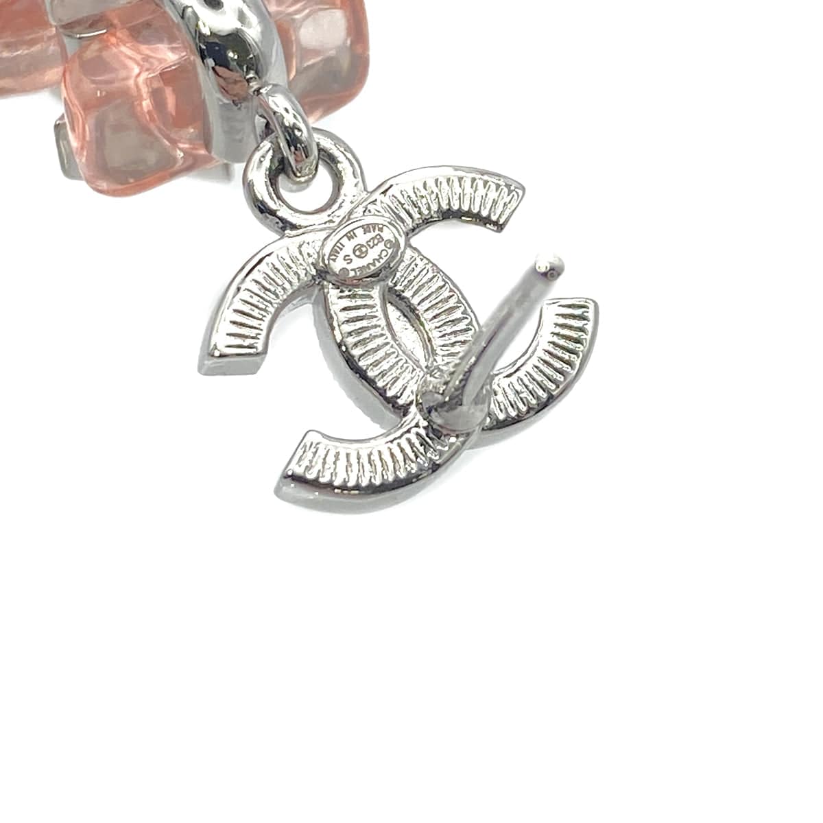 CHANEL EARRINGS PERFUME BOTTLE MOTIF RHINESTONE ACCESSORY B23S 90266431