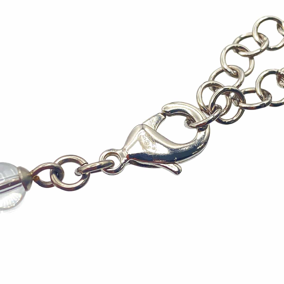 CHANEL NECKLACE CHOKER COCOMARK RHINESTONE FAKEPEARL ACCESSORY A25C 90270357