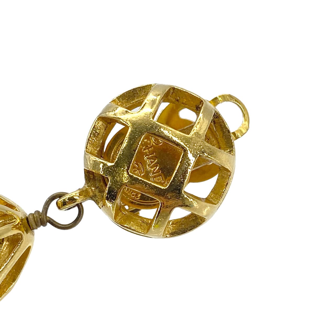 CHANEL VINTAGE EARRINGS BELL MOTIF COCOMARK ACCESSORY 90269939