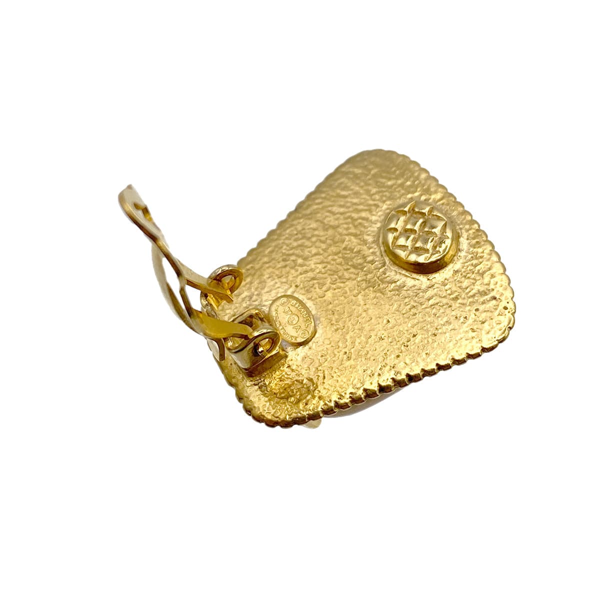 CHANEL VINTAGE EARRINGS COCOMARK FAKE PEARL ACCESSORY 97A 90263325