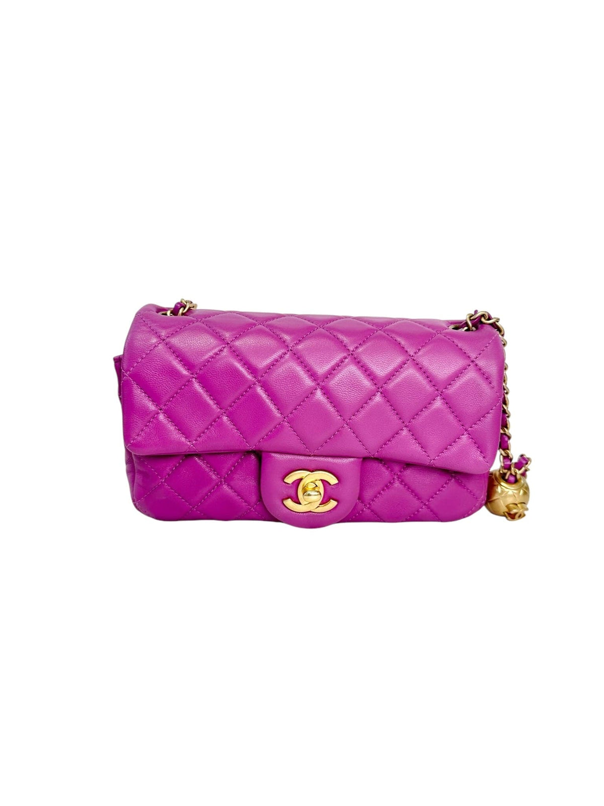 Chanel Purple Pearl Crush Mini CF Bag