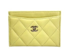 Chanel Yellow Card Holder KP0A5K47