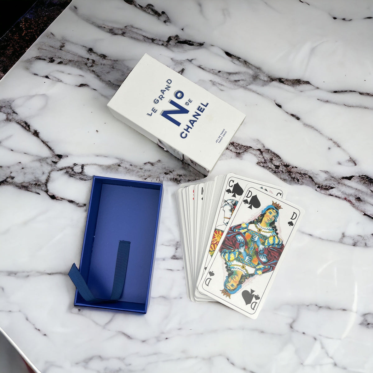 Chanel Jeu de tarot Blanc S