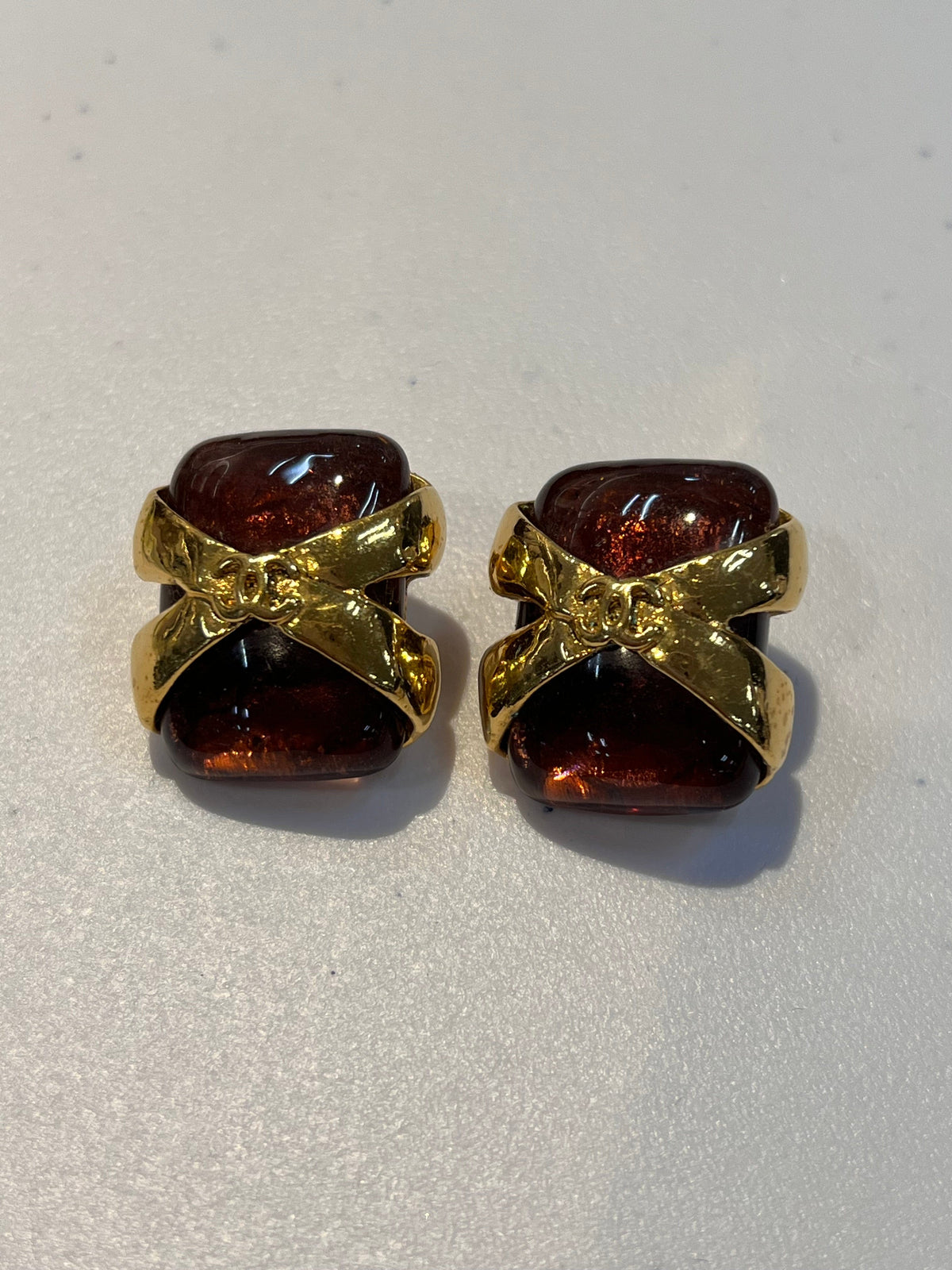 Chanel Gripoix Burgundy Clip Ons GHW 90269864