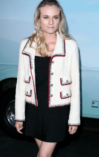 Chanel Cream Tweed Jacket with Navy & Red Trim from 06A Metiers D'art Collection DXBK0208