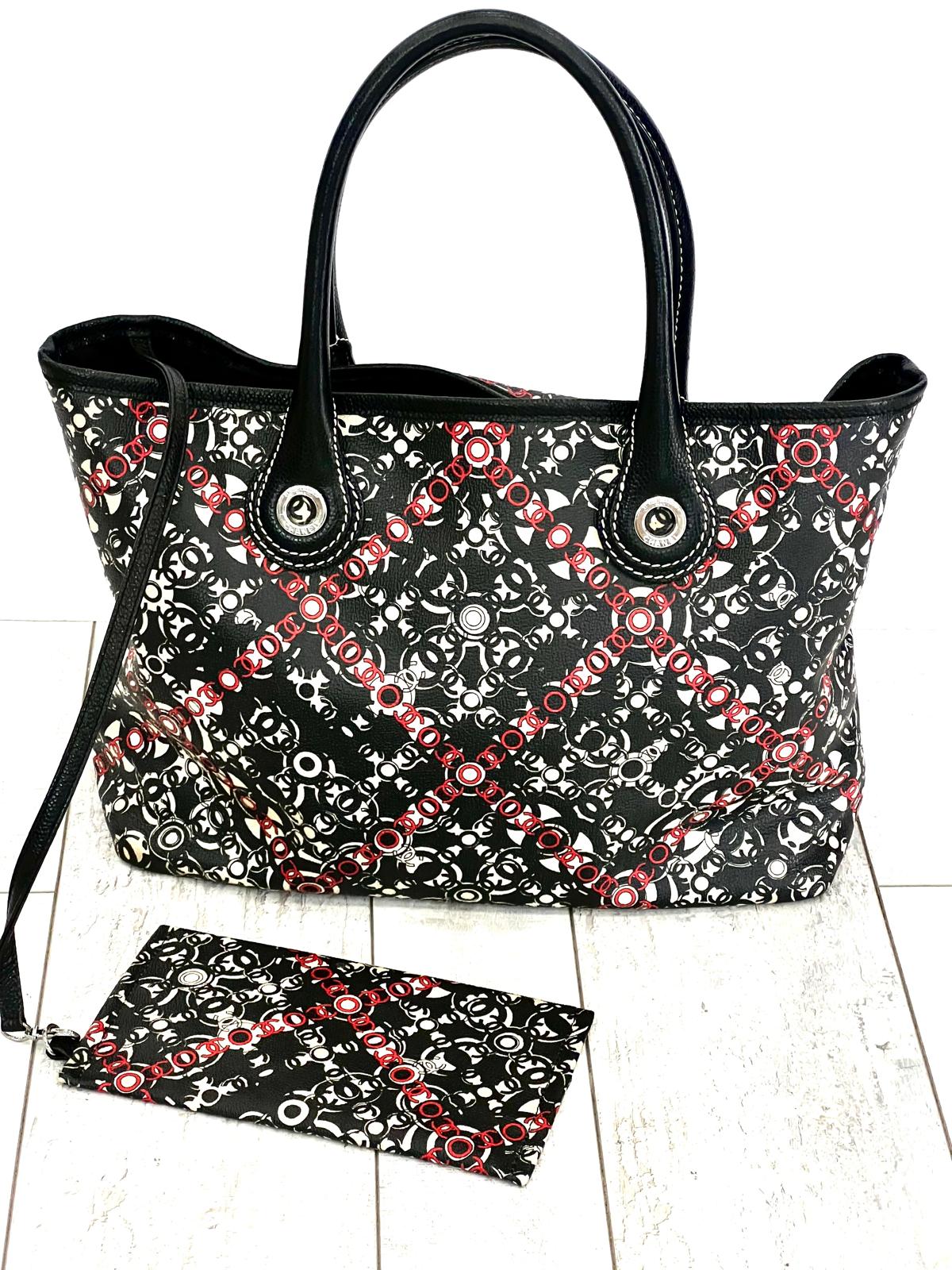 CHANEL COATED CANVAS COCO SMALL TOTE BAG