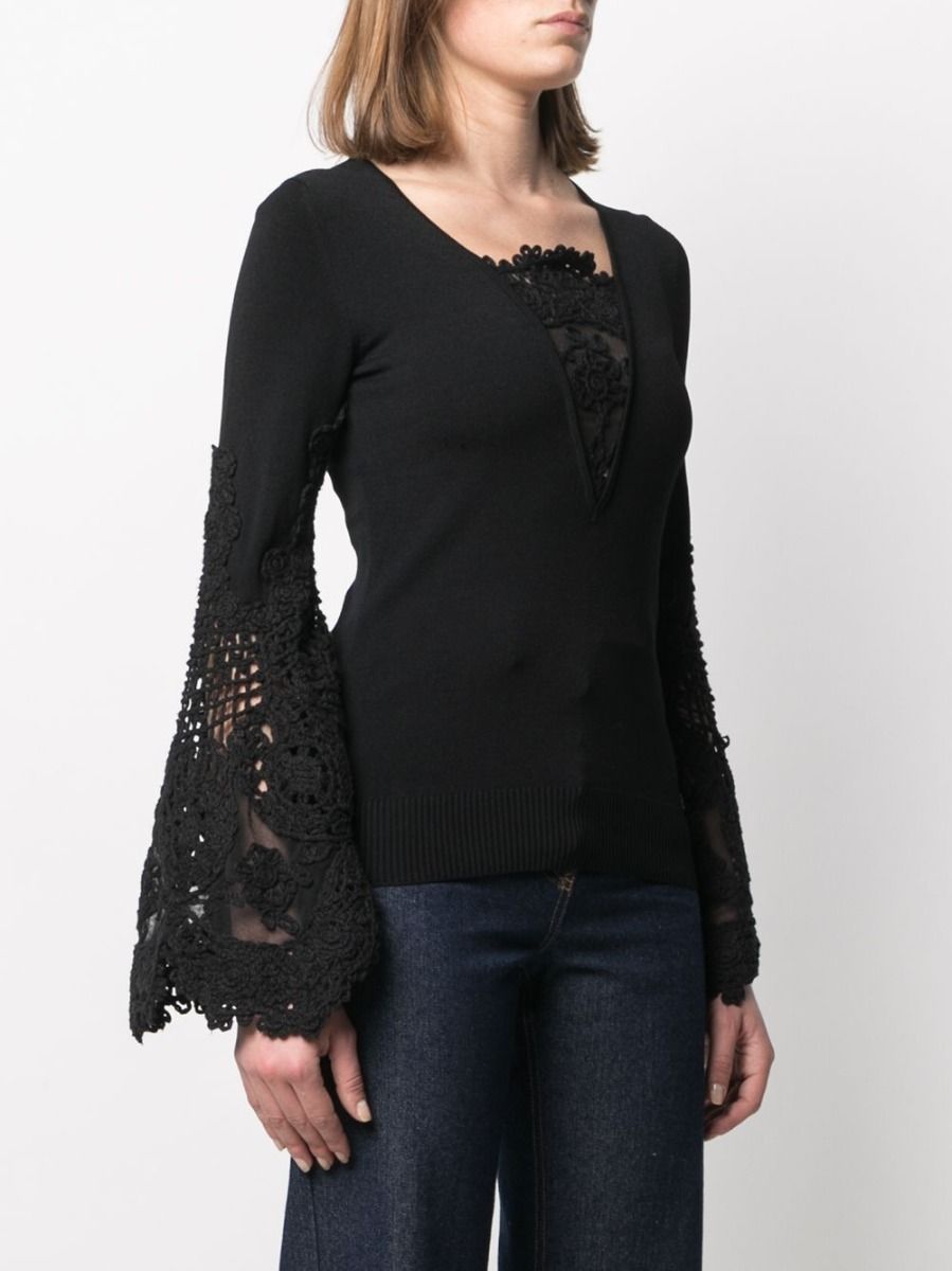 Crochet Sleeve Jumper