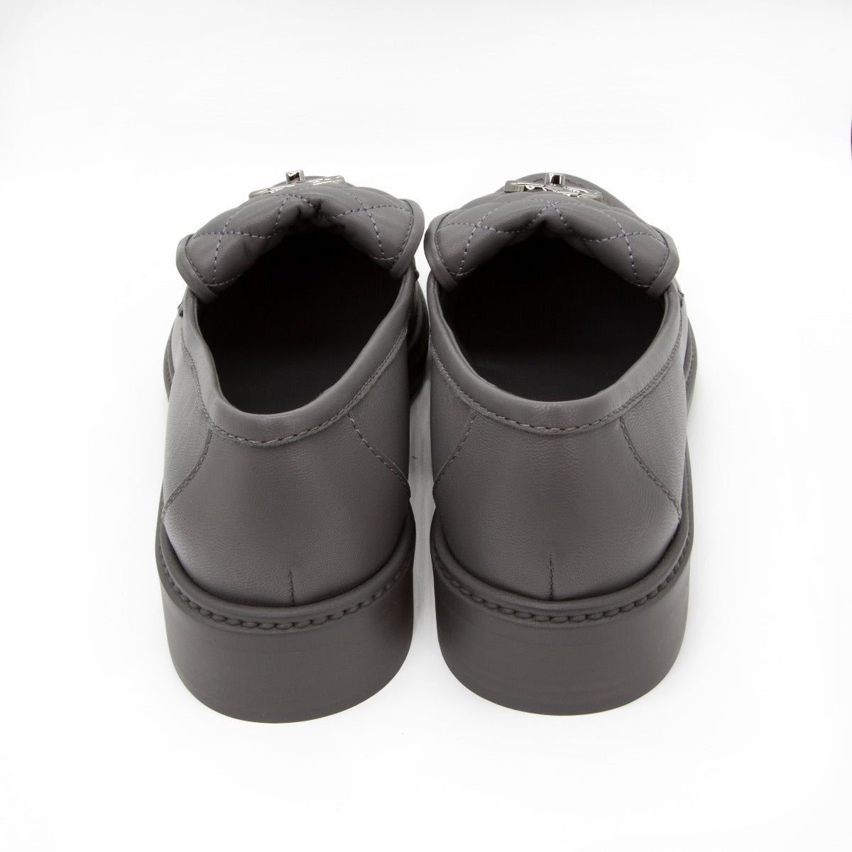 CC Quilted Leather Loafers