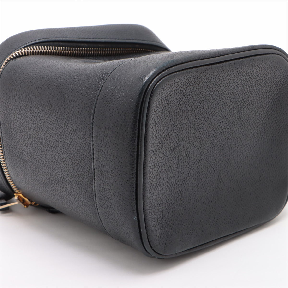 Chanel Coco Caviar S Vanity Bag Black G Gold 4th Seal Closed