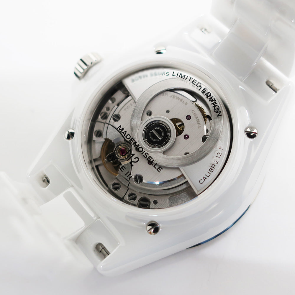 Chanel Mademoiselle J12 Raffause 38mm H7481 White Ceramic Automatic Volume