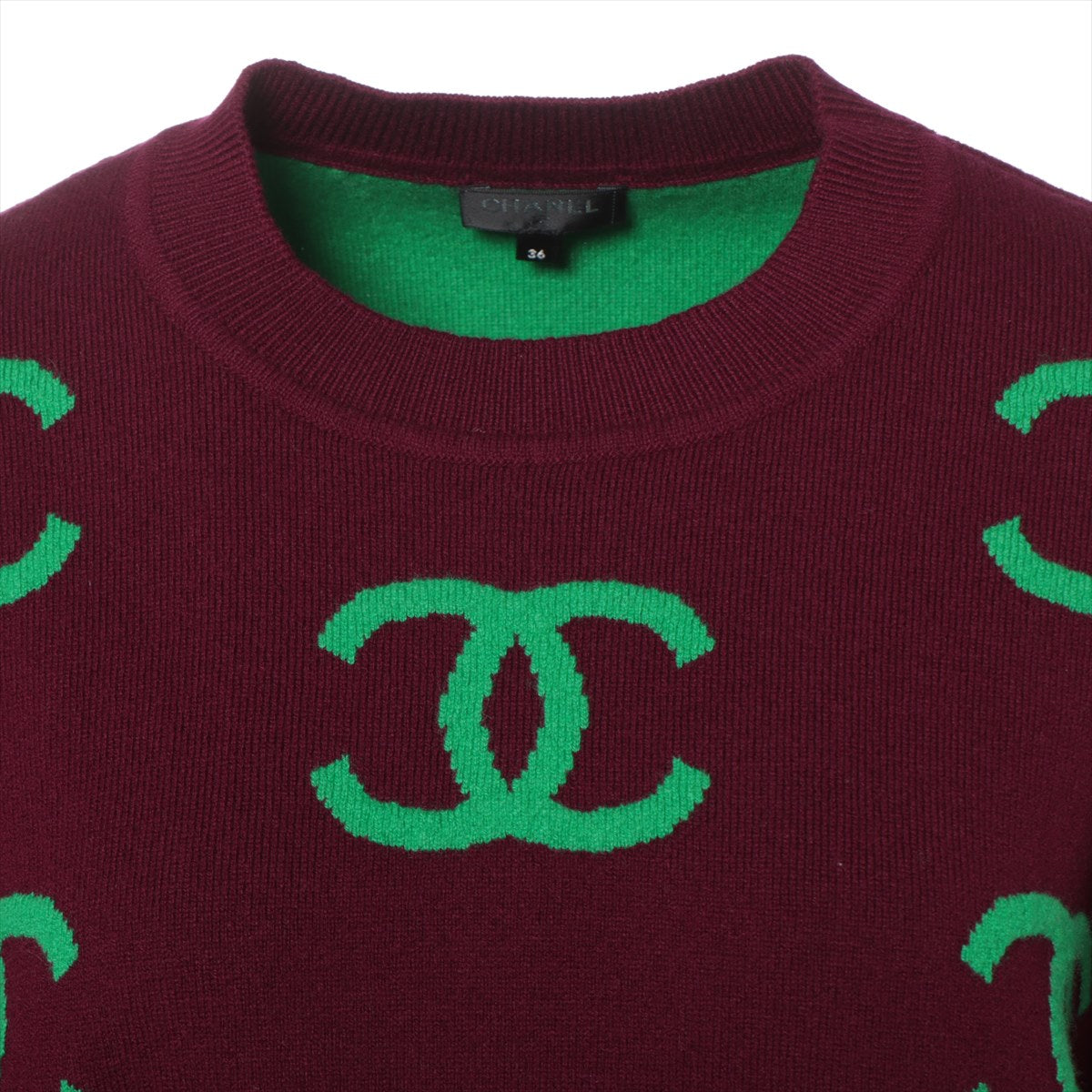 Chanel Coco 21P Cashmere 36 Bordeaux P70525K10076