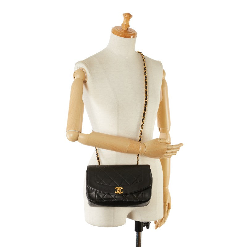 Chanel Matrasse Diana 25 Chain Shoulder Bag Black Chanel