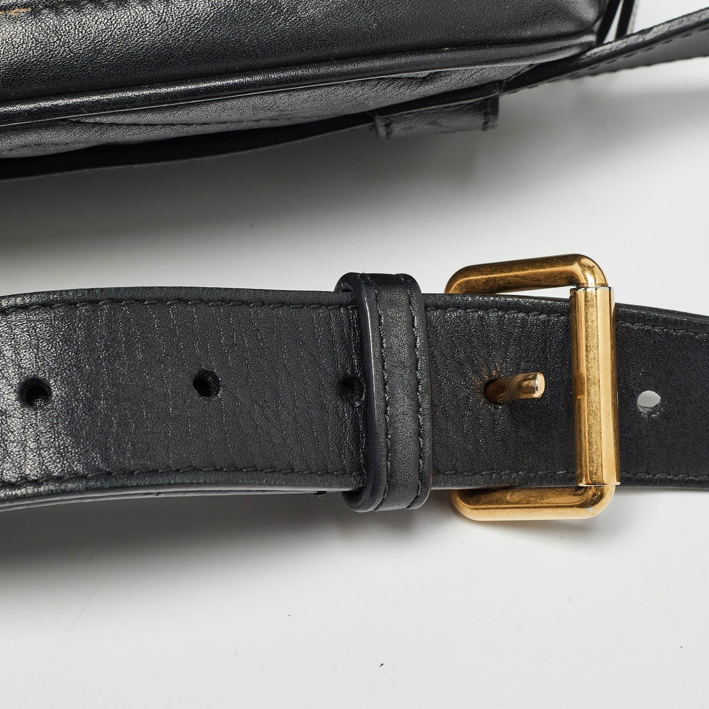 Gucci Matelassé Leather Mini Gg Marmont Belt Bag