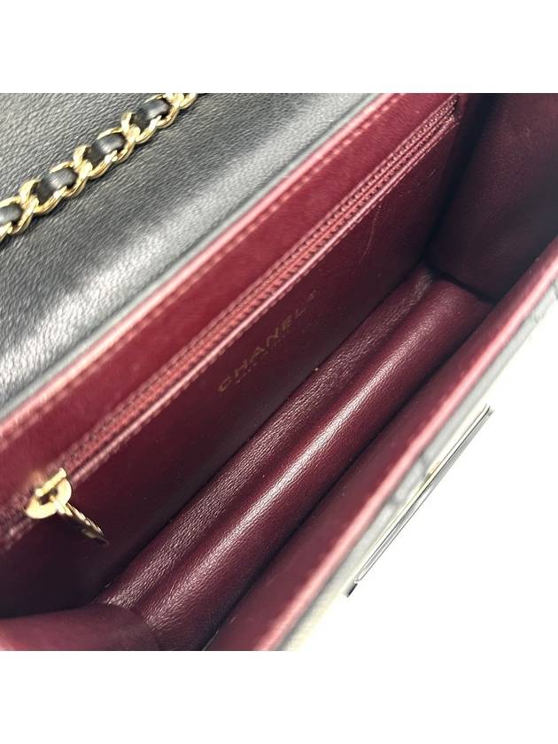 Lambskin Beauty Rock Flap Bag Shoulder Small Chanel