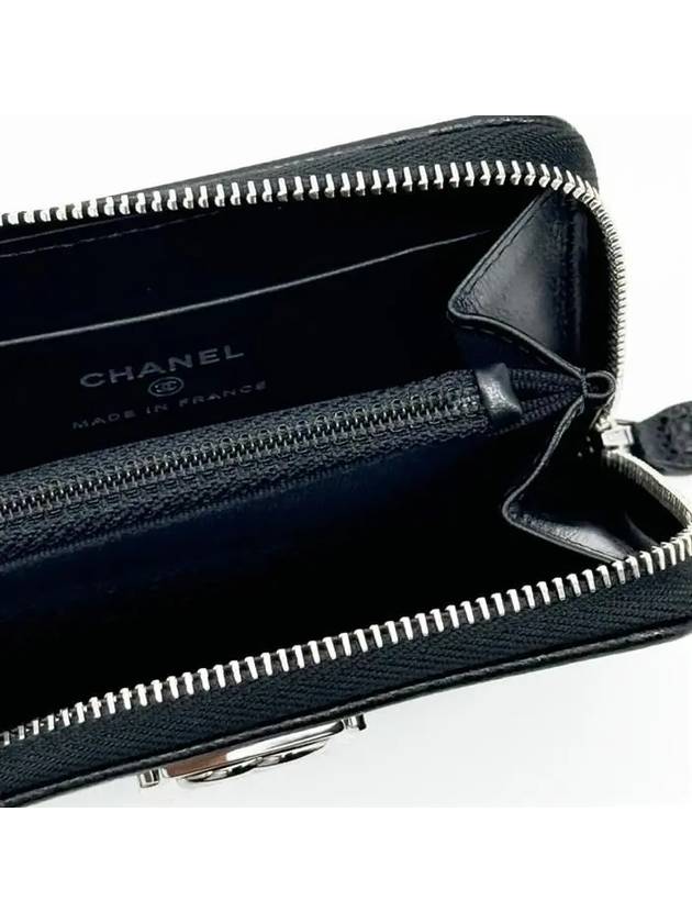 Boy Zipper Card Wallet Black Chanel