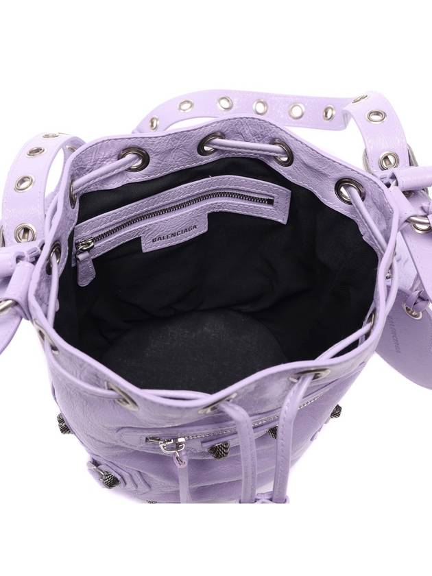 Luxury Balenciaga Le Cagole Bucket Bag Purple