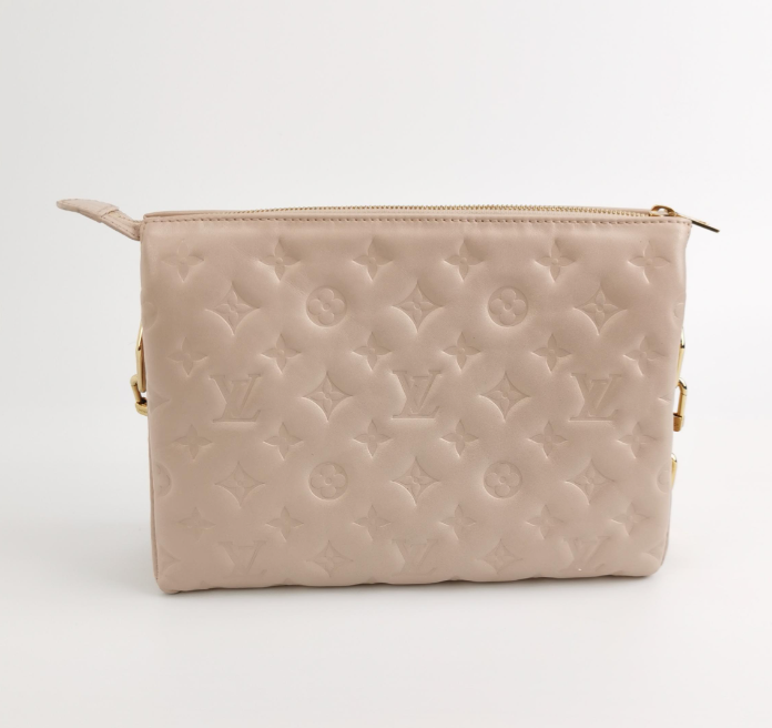 Preloved Louis Vuitton (LV) Coussin bag sheepskin beige 27cm*20cm*12cm 24080478811607