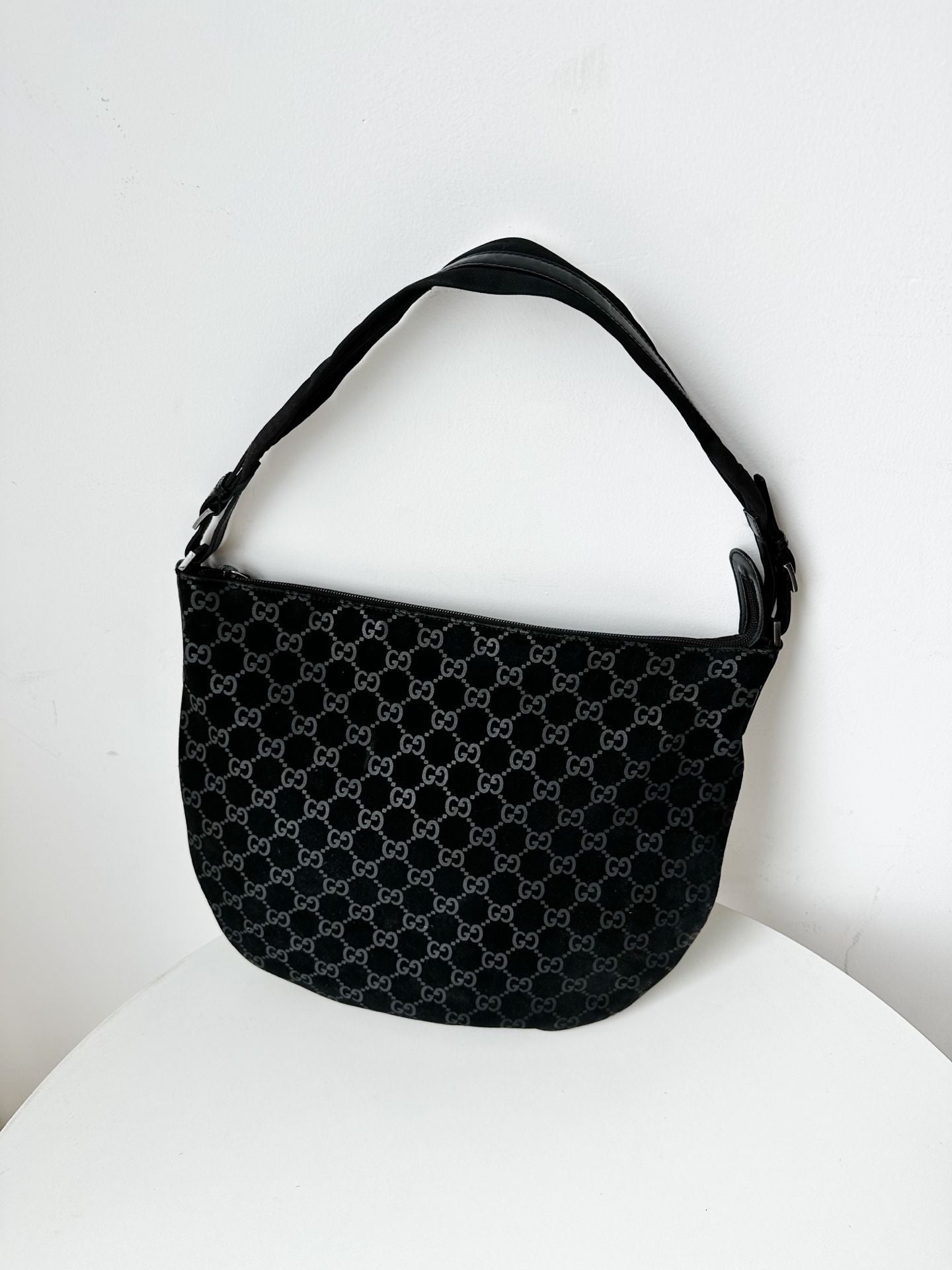 Gucci suede bag black *cm