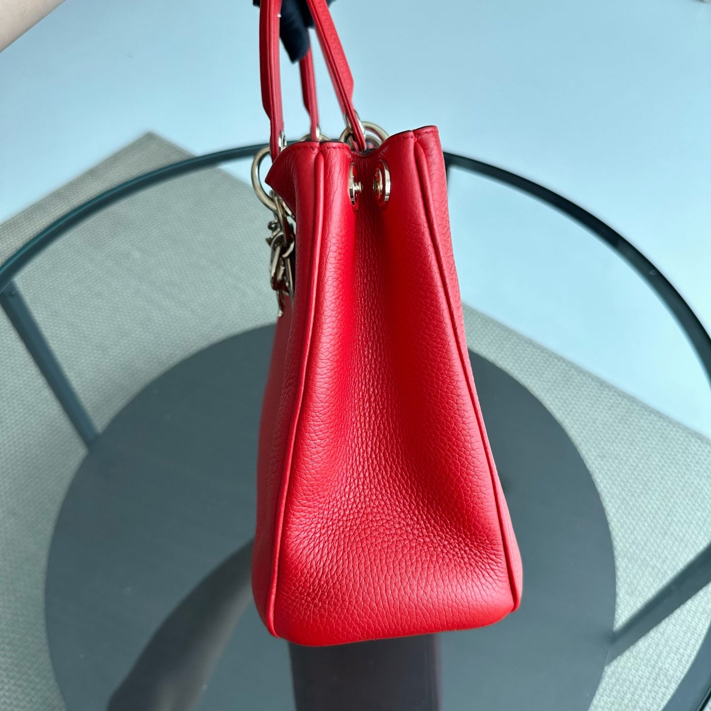 Diorissimo Medium Grained Calfskin Red GHW