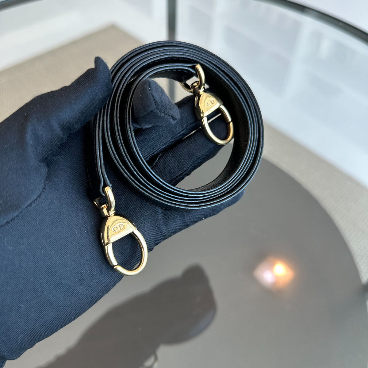 Lady Medium Cannage Lambskin Black GHW
