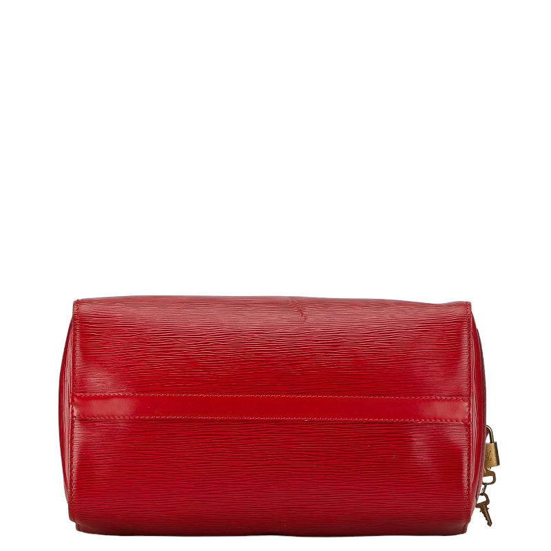 Louis Vuitton Epi Speedy 30 Handbag Mini Boston Bag M43007 Castilian Red Leather Louis Vuitton