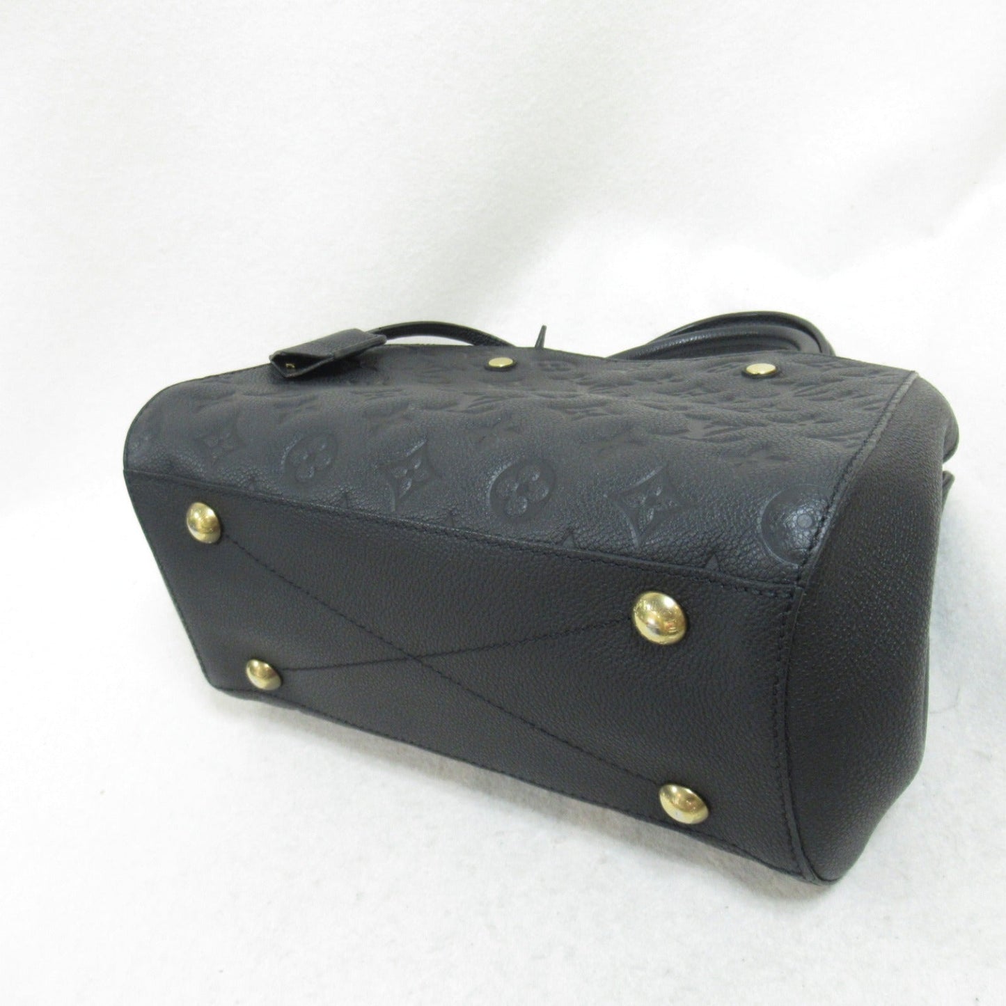 Louis Vuitton Montaigne BB Shoulder Bag Shoulder Bag Leather Monogram Emplant Black M41053