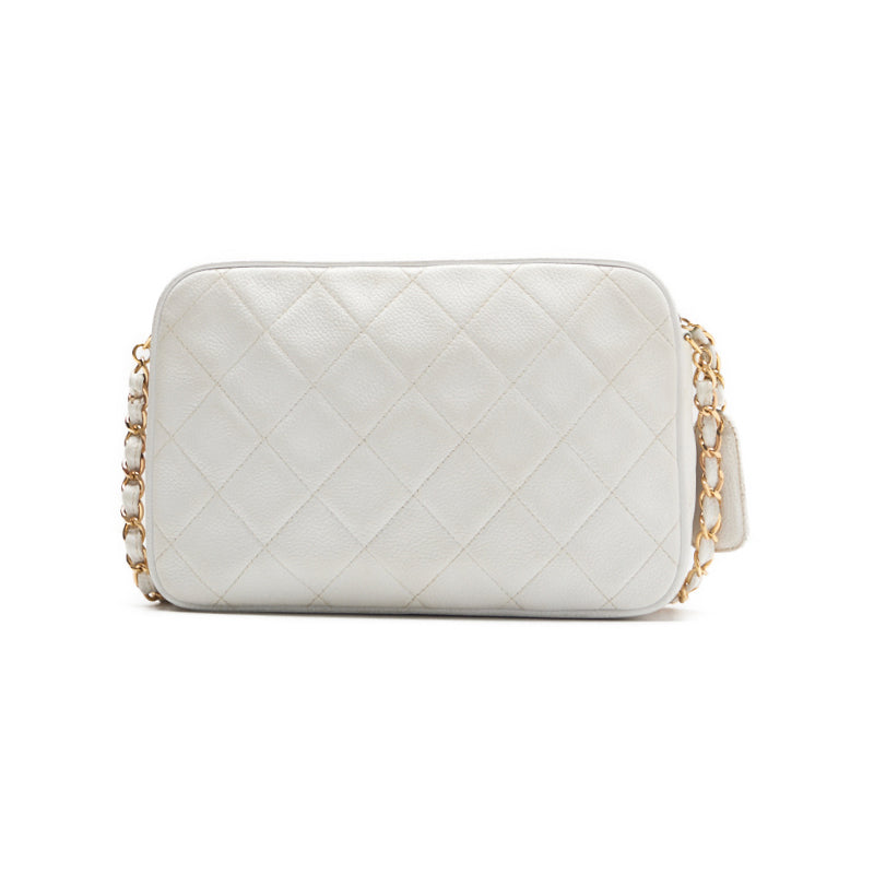CHANEL CHANEL Matrasse Turn-Lock Chain Sder Caviar S White Shell Bag Mini Shoulder Bag Bag Hybrid 【 Ship】 Honeymoon Online