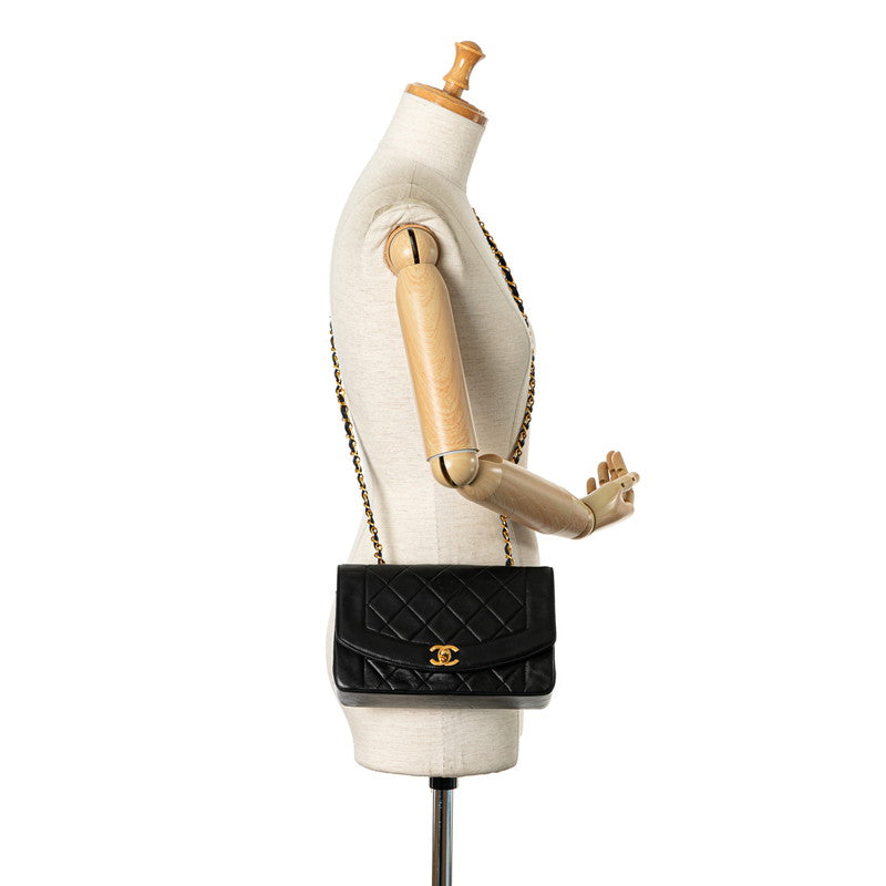 Chanel Mattrase 23 Diana Chain Shoulder Bag Black G Chanel