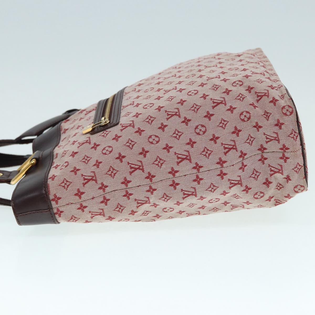 LOUIS VUITTON Monogram Mini Lucille GM Tote Bag Red M92677 LV Auth ep5593