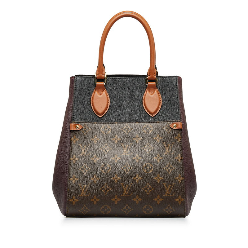 Louis Vuitton Monogram Foldtott MM Handbag 2WAY M45409 Wine Red PVC Leather Louis Vuitton