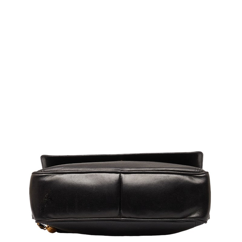 Chanel Coco Fringe One-Shoulder Bag Black Leather Chanel
