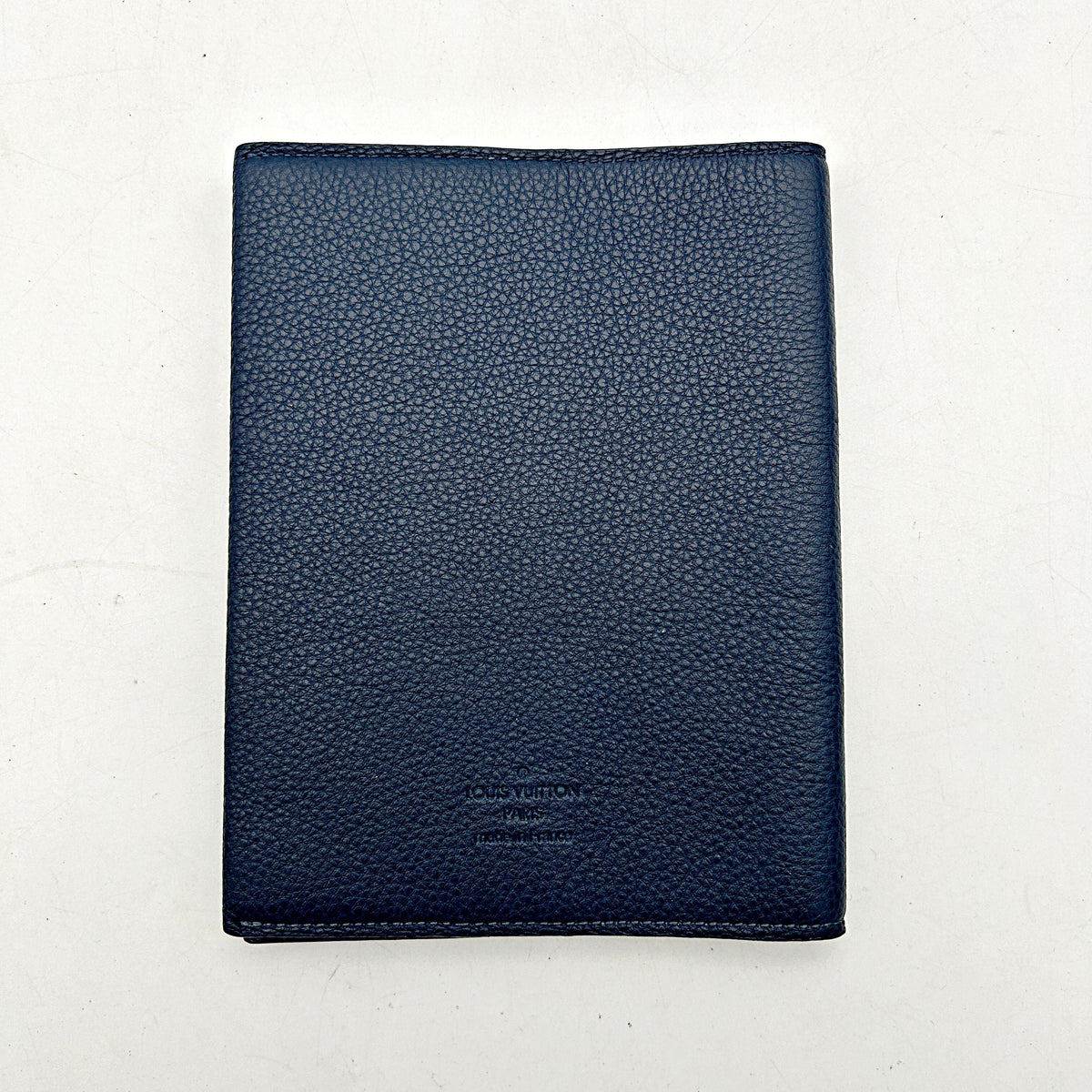 LOUIS VUITTON Tryon leather Passport Holder Blue lv6616gg