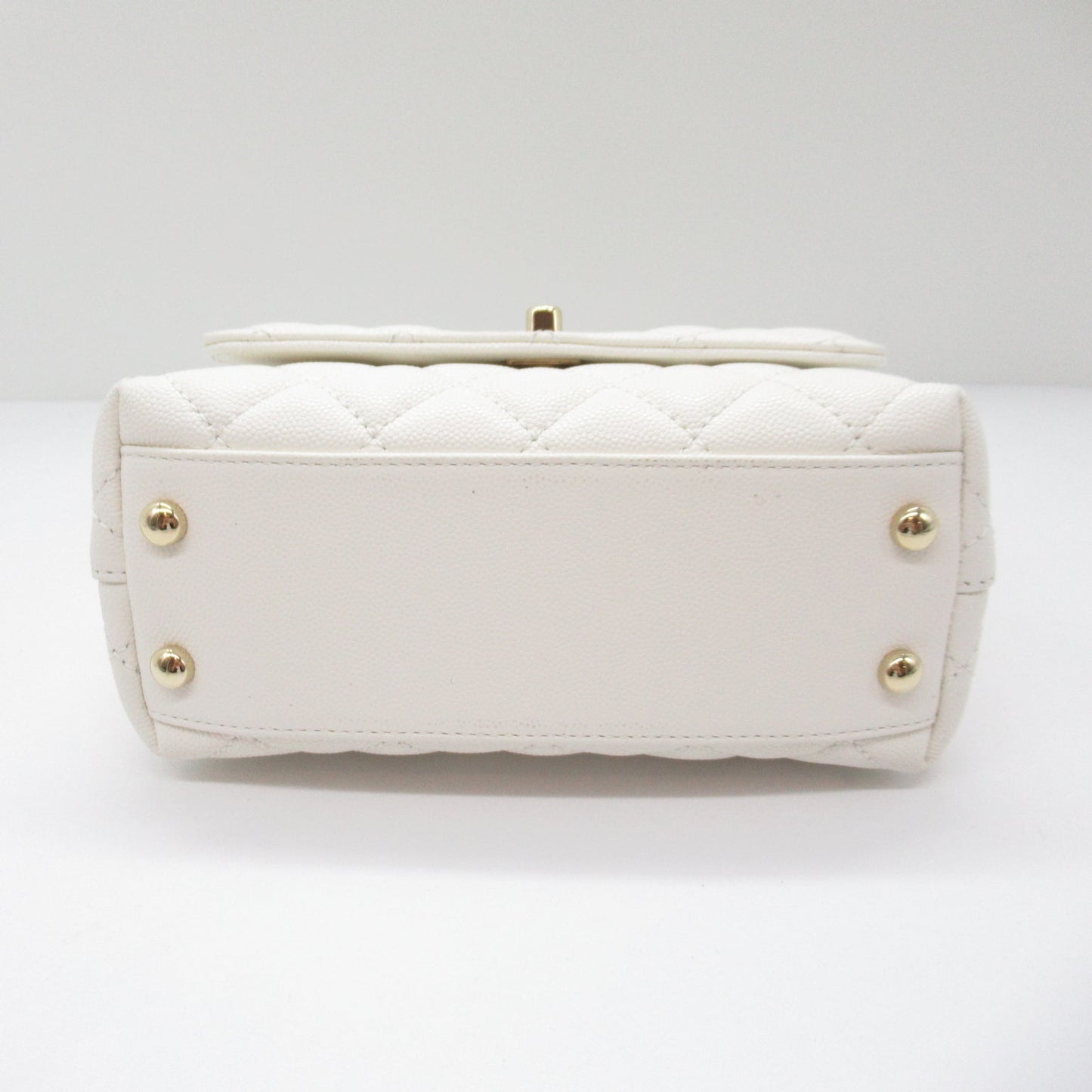 Chanel Coco Handle Matrasse 2w Shoulder Bag 2way Shoulder Bag Caviar S White AS2215
